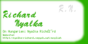 richard nyalka business card